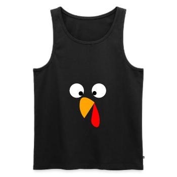 Turkey - Men's Premium Organic Tank Top - black - Front - AI Model Male 178 light (178cm)