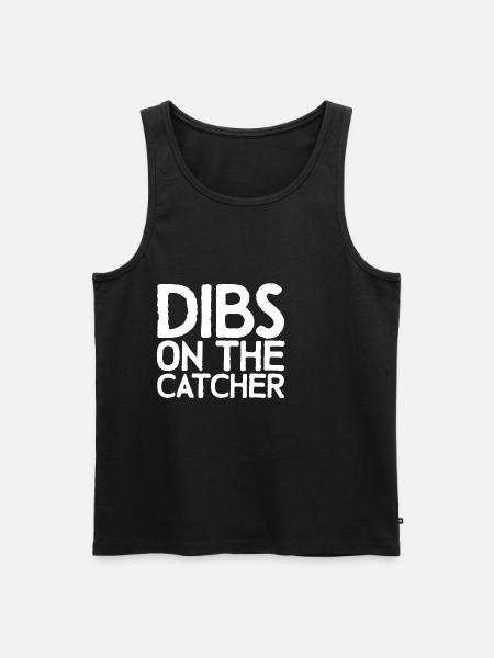 Dibs On The Catcher - Men's Premium Organic Tank Top - black