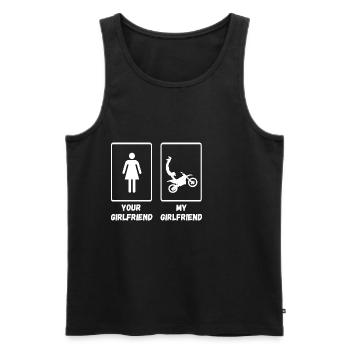 Motocross Bike Offroad Motorcycle Biker - Männer Premium Bio Tank Top - Schwarz - Vorne - Michal (187cm)