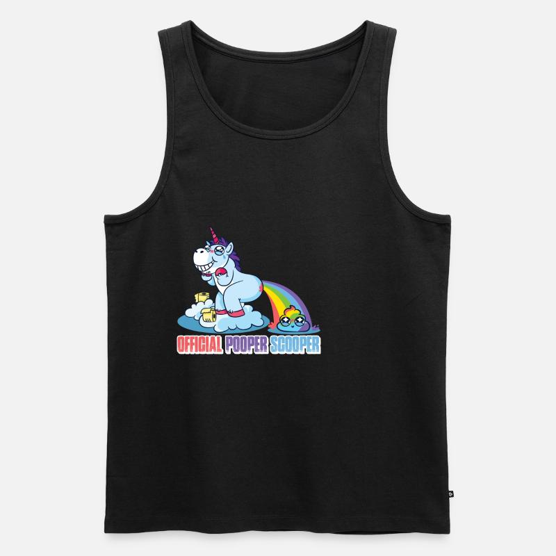 Official Pooper Scooper 36 - Männer Premium Bio Tank Top - Schwarz