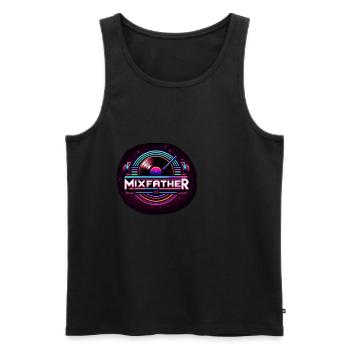 The Mixfather 12 - Men's Premium Organic Tank Top - black - Front - Michal (187cm)