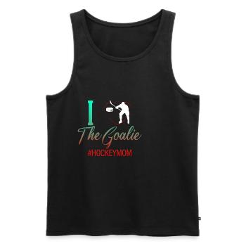 I Love The Goalie #hockeymom 4 - Männer Premium Bio Tank Top - Schwarz - Vorne - Michal (187cm)