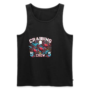 Crabbing Crew 12 - Männer Premium Bio Tank Top - Schwarz - Vorne - Michal (187cm)