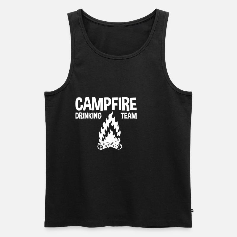 Campfire Drinking Team 2 - Men's Premium Organic Tank Top - black