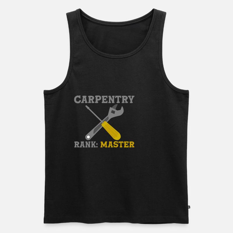 Carpentry Rank Master 2 - Männer Premium Bio Tank Top - Schwarz