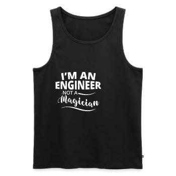 I'm An Engineer Not A Magician 4 - Men's Premium Organic Tank Top - black - Front - Michal (187cm)