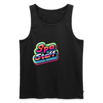 Spa Staff 8 - Männer Premium Bio Tank Top - Schwarz - Vorne - Michal (187cm)