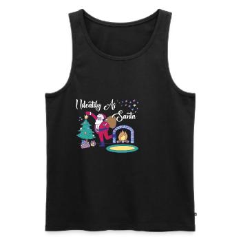 I Identify As Santa 9 - Men's Premium Organic Tank Top - black - Front - Michal (187cm)