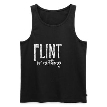 Flint Or Nothing 3 - Männer Premium Bio Tank Top - Schwarz - Vorne - Michal (187cm)