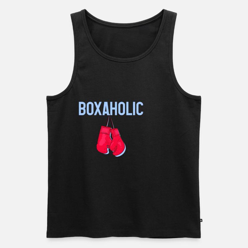 Boxaholic 4 - Männer Premium Bio Tank Top - Schwarz