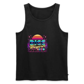 Dice Whisperer 9 - Männer Premium Bio Tank Top - Schwarz - Vorne - Michal (187cm)