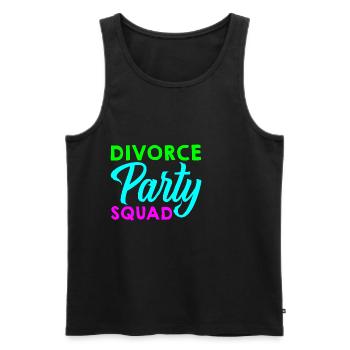 Divorce Party Squad - Männer Premium Bio Tank Top - Schwarz - Vorne - AI Model Male 178 light (178cm)