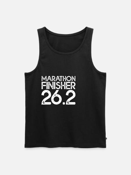 Marathon Finisher 26.2 3 - Men's Premium Organic Tank Top - black