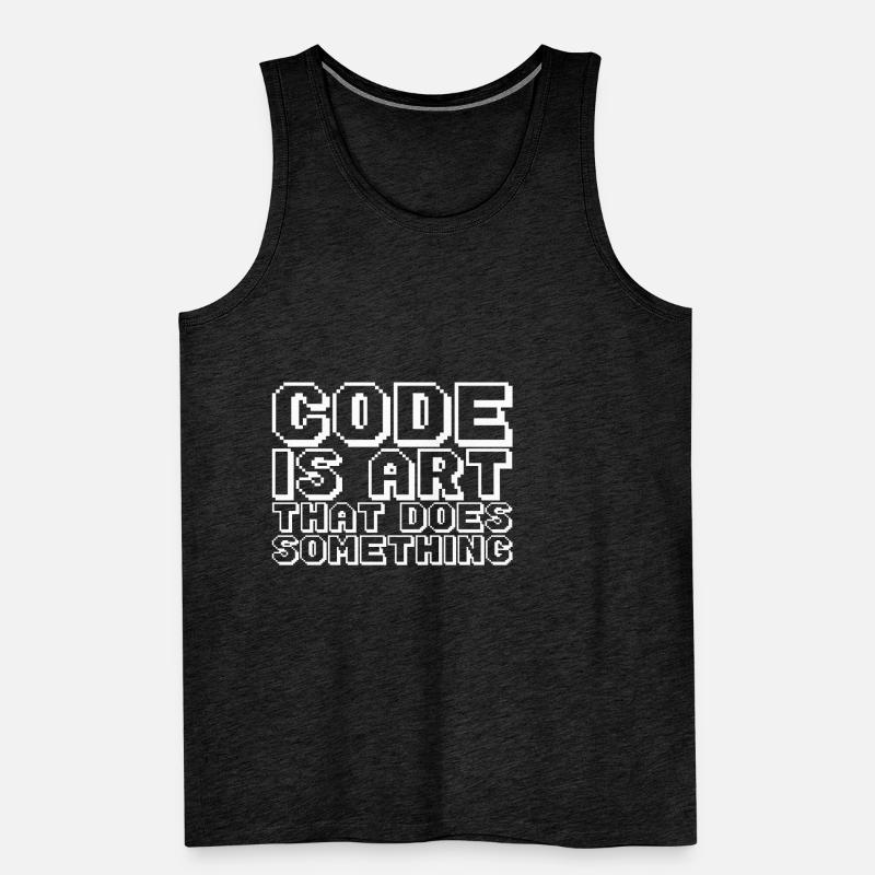 Code Is Art That Does Something Men's Premium Organic Tank Top