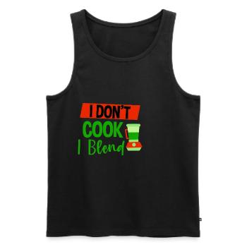 I Don't Cook I Blend 4 - Men's Premium Organic Tank Top - black - Front - AI Model Male 178 light (178cm)