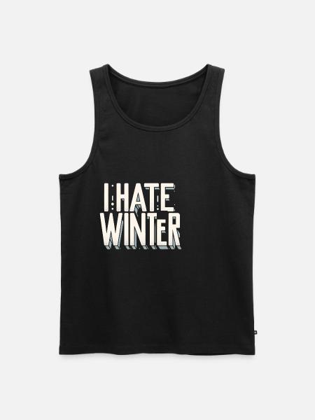 I Hate Winter 10 - Men's Premium Organic Tank Top - black