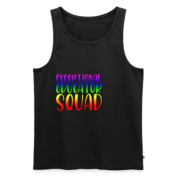 Exceptional Educator Squad 2 - Men's Premium Organic Tank Top - black - Front - AI Model Male 178 light (178cm)