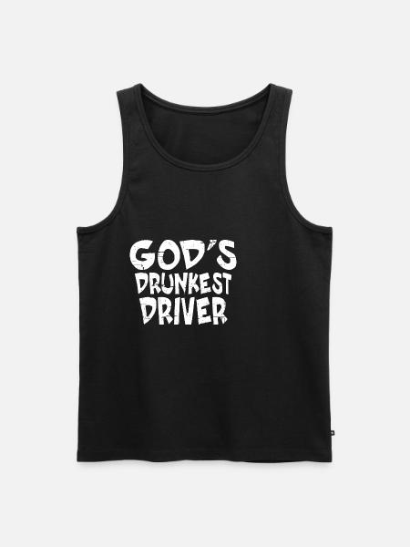 God's Drunkest Driver 7 - Men's Premium Organic Tank Top - black