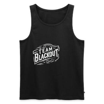 Team Blackout 5 - Men's Premium Organic Tank Top - black - Front - AI Model Male 178 light (178cm)