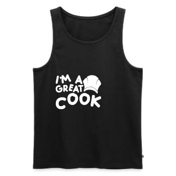 I'm A Great Cook 2 - Männer Premium Bio Tank Top - Schwarz - Vorne - AI Model Male 178 light (178cm)
