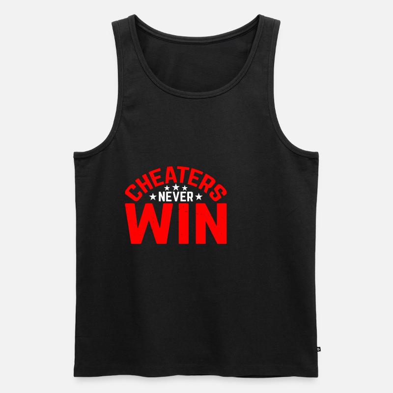 Cheaters Never Win 16 - Männer Premium Bio Tank Top - Schwarz