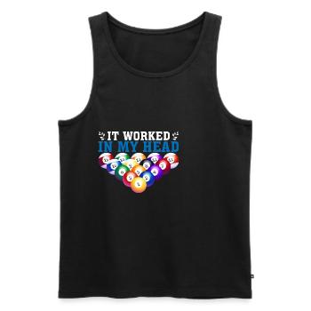 It Worked In My Head 3 - Männer Premium Bio Tank Top - Schwarz - Vorne - Michal (187cm)