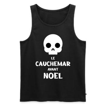 Le cauchemar avant le Noël - Débardeur bio Premium Homme - noir - Devant - Michal (187cm)