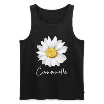 Camomille - Débardeur bio Premium Homme - noir - Devant - Michal (187cm)