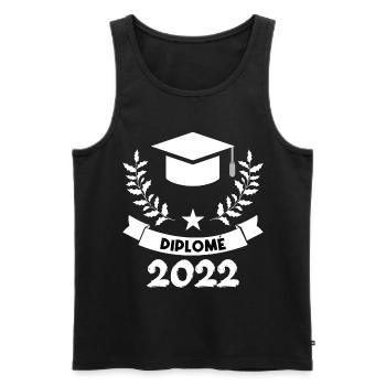Diplômée 2022 - Débardeur bio Premium Homme - noir - Devant - Michal (187cm)