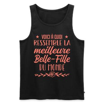 belle-fille du monde - Débardeur bio Premium Homme - noir - Devant - Michal (187cm)