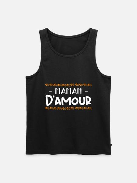 maman d'amour - Débardeur bio Premium Homme - noir