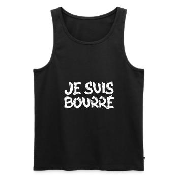 surprise je suis bourré - Débardeur bio Premium Homme - noir - Devant - Michal (187cm)