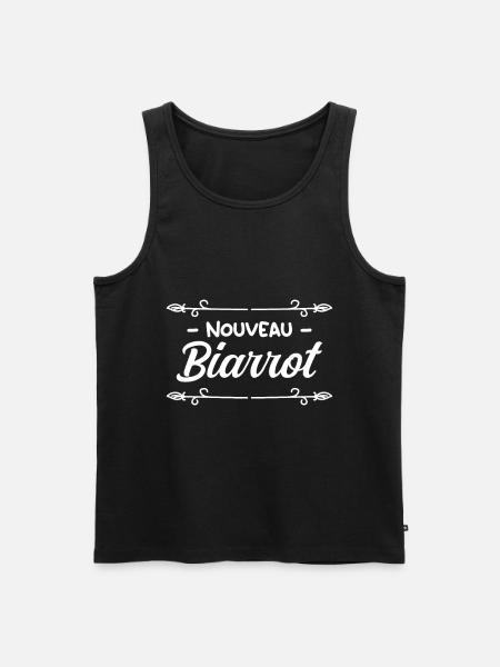 Nouveau Biarrot. - Débardeur bio Premium Homme - noir