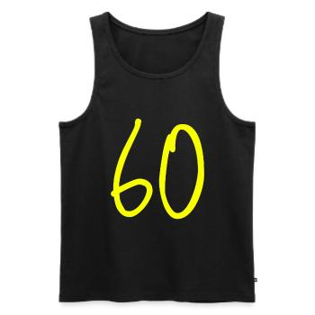 birthday gift 60 years - Men's Premium Organic Tank Top - black - Front - Michal (187cm)