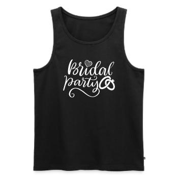 Heiraten Heirat Hochzeit Freund Freundin Ehe Liebe - Männer Premium Bio Tank Top - Schwarz - Vorne - Michal (187cm)