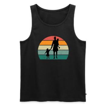 Mutti Mutter Nonna Nonni Mum Mummy Mimi Mama - Männer Premium Bio Tank Top - Schwarz - Vorne - Michal (187cm)