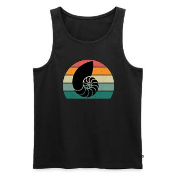 Sea Ocean Water Fish Fish Crab Crab Jellyfish - Men's Premium Organic Tank Top - black - Front - Michal (187cm)