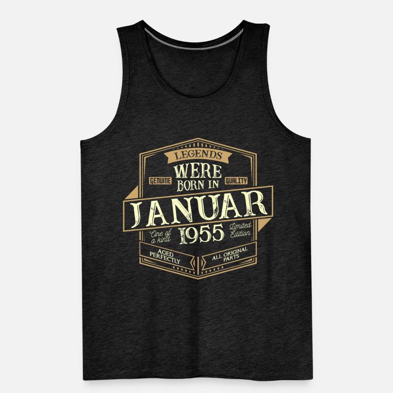 Januar 1955 Geburtstag Mann Männer Premium Bio Tank Top