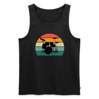 Musiker Musikerin Musik spielen musizieren Musik - Männer Premium Bio Tank Top - Schwarz - Vorne - AI Model Male 178 light (178cm)