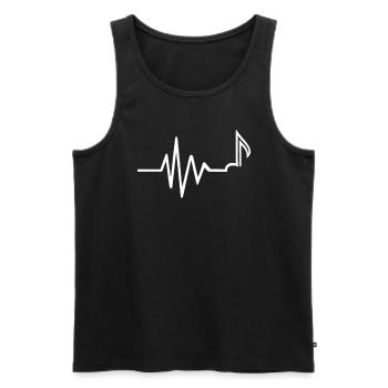 Musiker Musikerin Musik spielen musizieren Musik - Männer Premium Bio Tank Top - Schwarz - Vorne - AI Model Male 178 light (178cm)