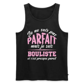 je ne suis pas parfait mais je suis bouliste - Débardeur bio Premium Homme - noir - Devant - Michal (187cm)