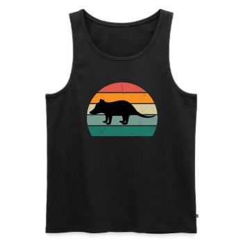 Opossum Oppssums Oposum Nager Nagetier Beutel - Männer Premium Bio Tank Top - Schwarz - Vorne - AI Model Male 178 light (178cm)