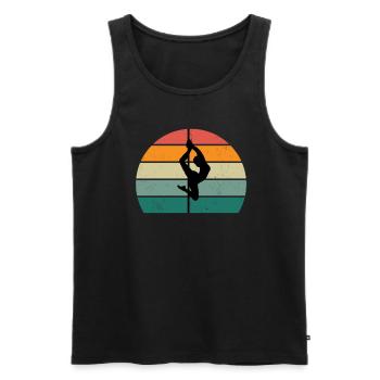 Pole Dancer Pole Dance Pole Dance - Men's Premium Organic Tank Top - black - Front - AI Model Male 178 light (178cm)