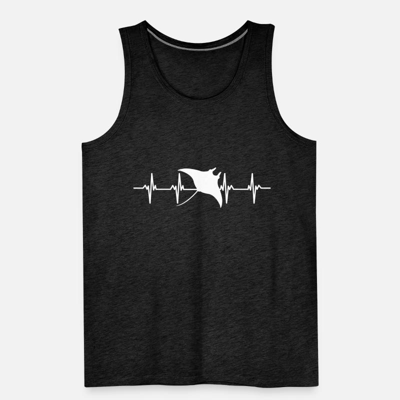 Stingrays Devil Rays Flies Gliding Rays Men's Premium Organic Tank Top