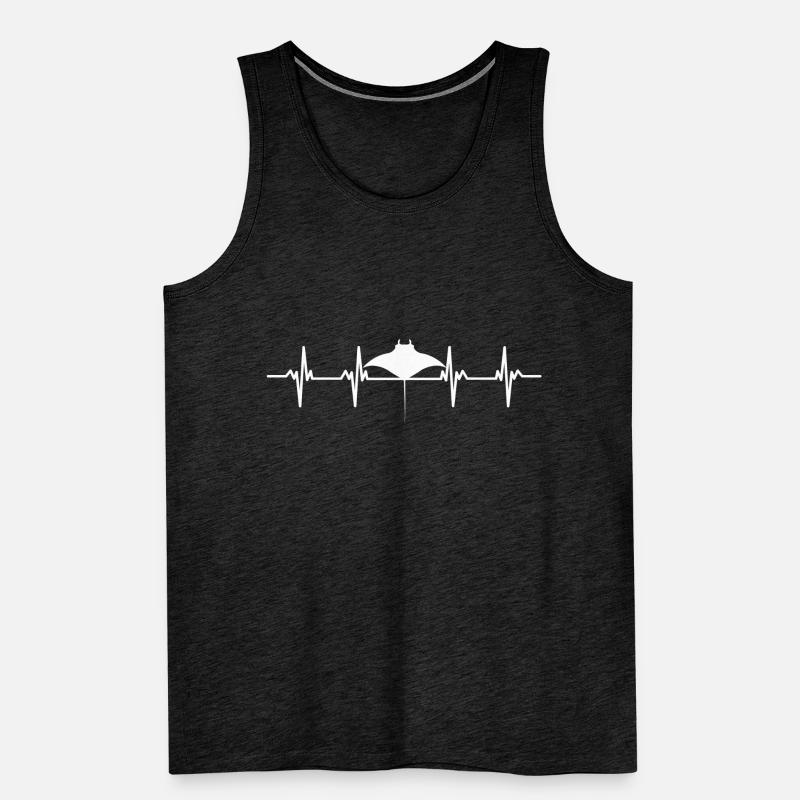 Stingrays Devil Rays Flies Gliding Rays Men's Premium Organic Tank Top