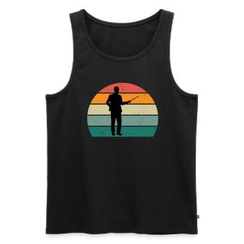 studieren student studium abschluss bachelor uni - Männer Premium Bio Tank Top - Schwarz - Vorne - AI Model Male 178 light (178cm)