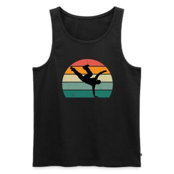 dancer dancer dance move movement couple dance - Men's Premium Organic Tank Top - black - Front - AI Model Male 178 light (178cm)