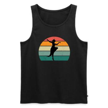 dancer dancer dance move movement couple dance - Men's Premium Organic Tank Top - black - Front - AI Model Male 178 light (178cm)