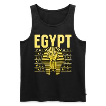 Tutankhamun Egyptian Pharaoh Ancient Egypt - Men's Premium Organic Tank Top - black - Front - Michal (187cm)