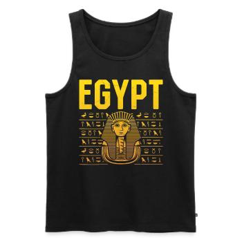 Tutankhamun Egyptian God Egypt Pharaoh - Men's Premium Organic Tank Top - black - Front - Michal (187cm)